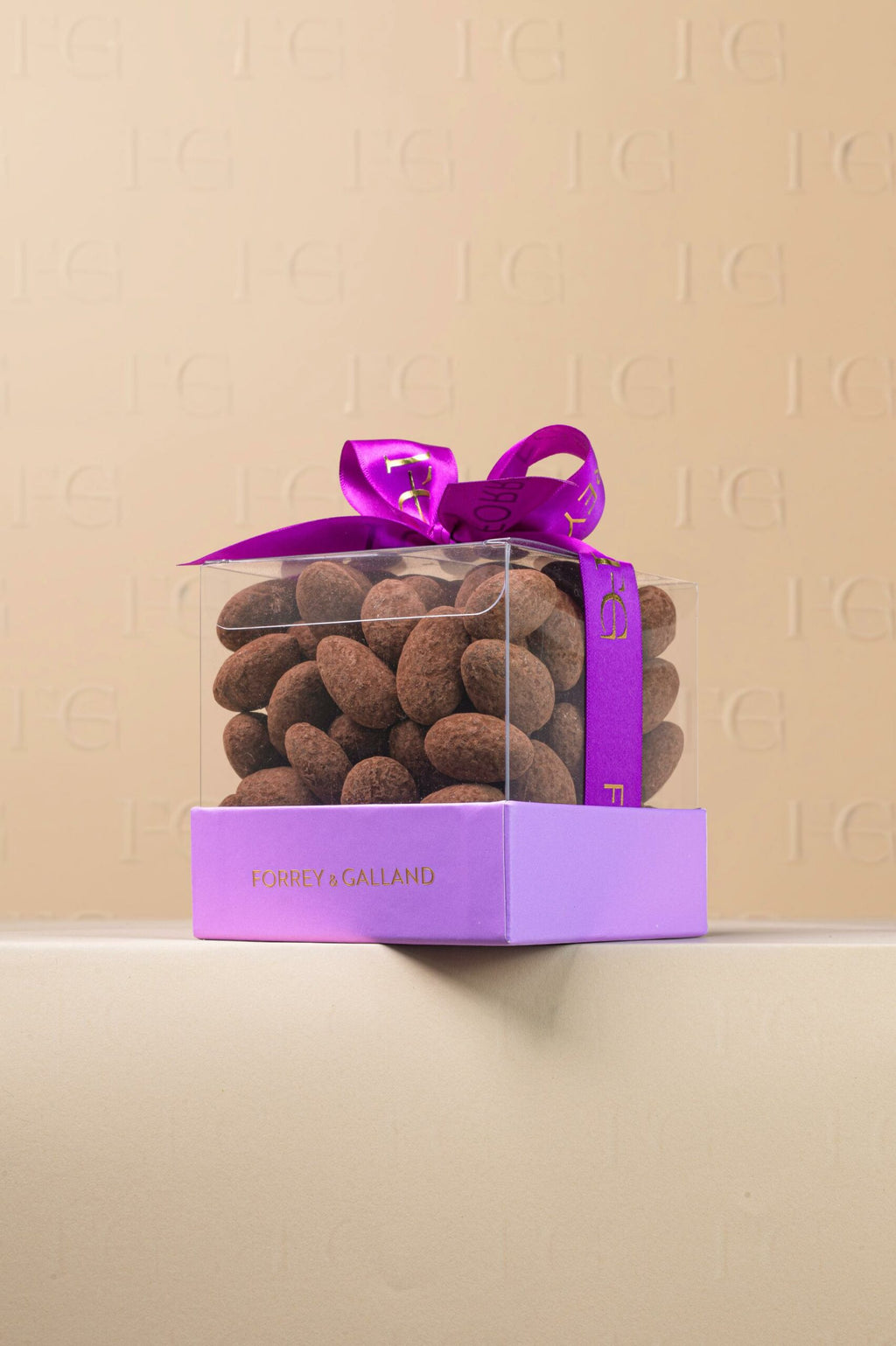 Glazed Almond Dark Blooming Box — Forrey & Galland luxury French chocolate, Dubai