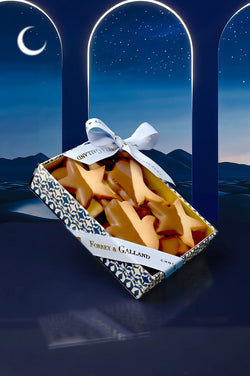 Half-dipped Vanilla Sablé Cookies — Forrey & Galland luxury French chocolate, Dubai