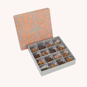 french inspired gift box filled with sugar free handmade chocolate