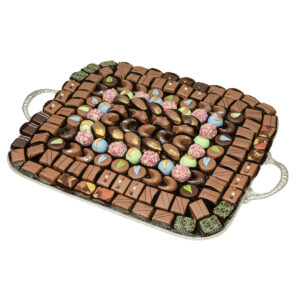 large chocolates rectangle tray