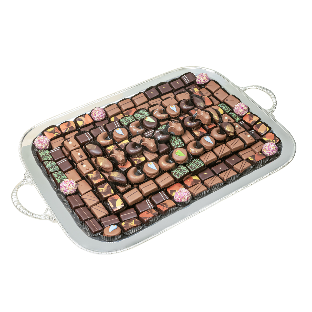 small chocolates rectangle tray