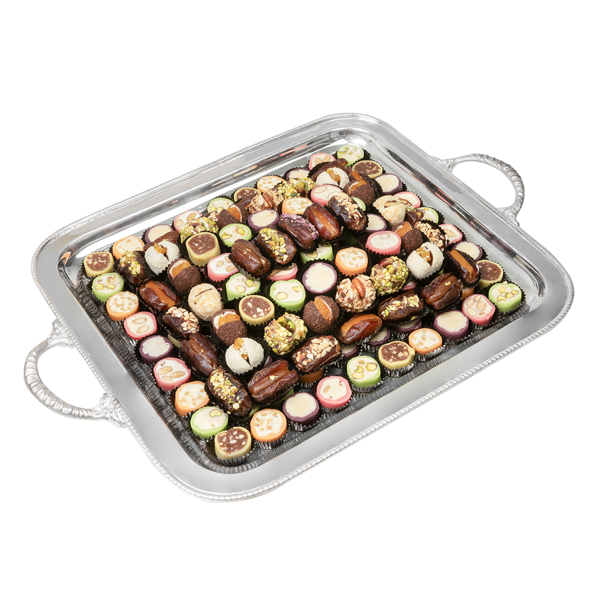 small arabic confections rectangle tray