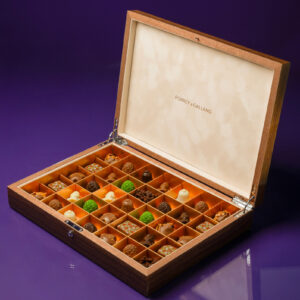 Wooden Festive Chocolate Box
