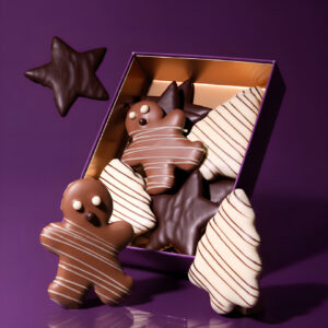 ASSORTED COOKIES WITH CHOCOLATE DIPPED